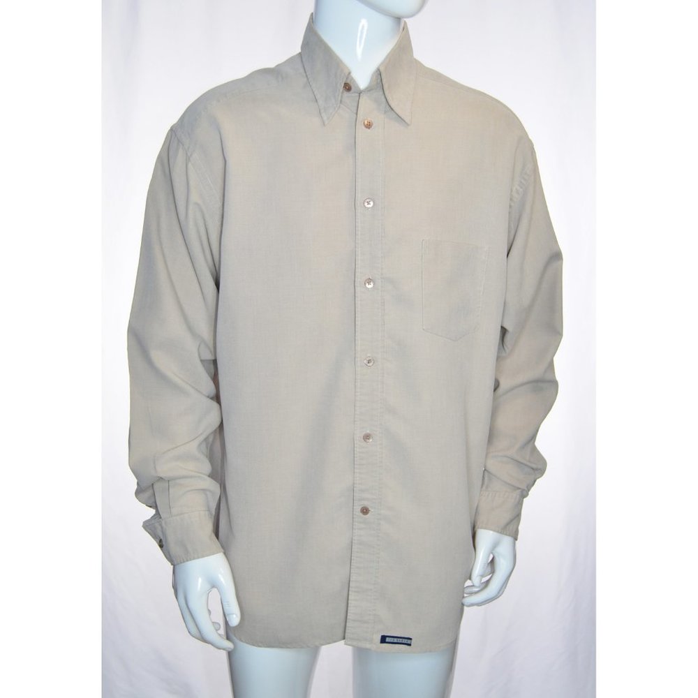 Ted Baker London Long Sleeve Button Down Shirt Tan Size 3/US-M